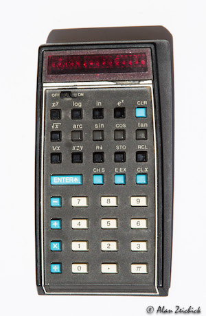 HP-35 slide rule calculator